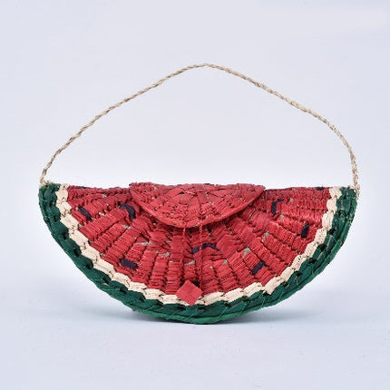 Bolsa de palma con forma de sandía