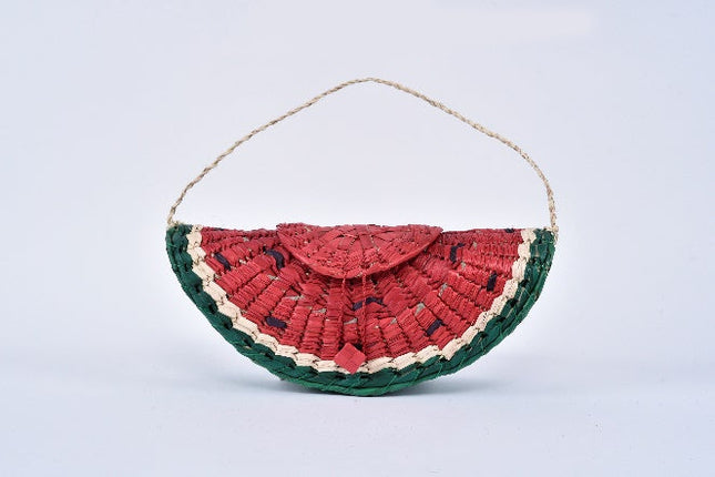 Bolsa de palma con forma de sandía
