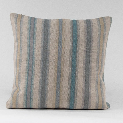 Cojín decorativo rayas azul y gris — MODELO #040405