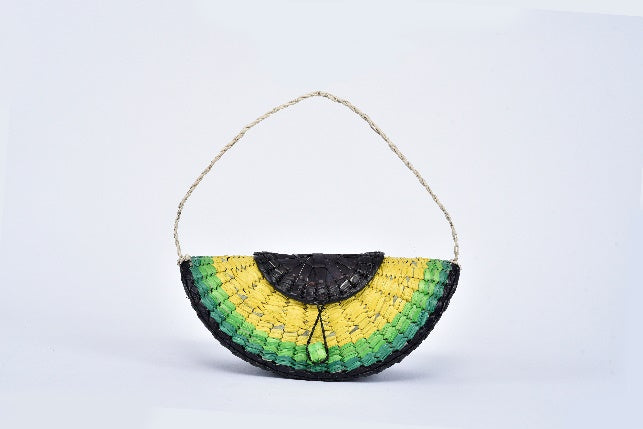 Bolsa de palma con forma de aguacate