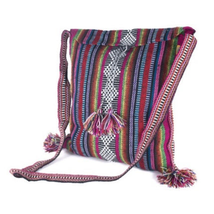 Morral hippie chiapaneco tejido a mano (modelo 5)