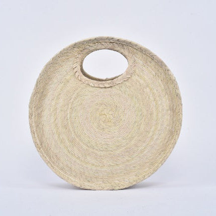 Bolsa de palma Circular color Natural