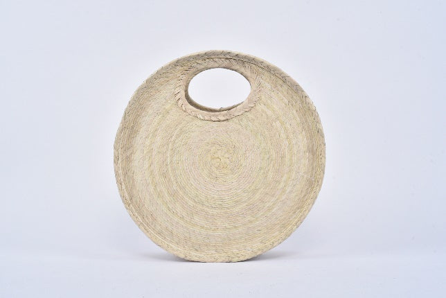 Bolsa de palma Circular color Natural