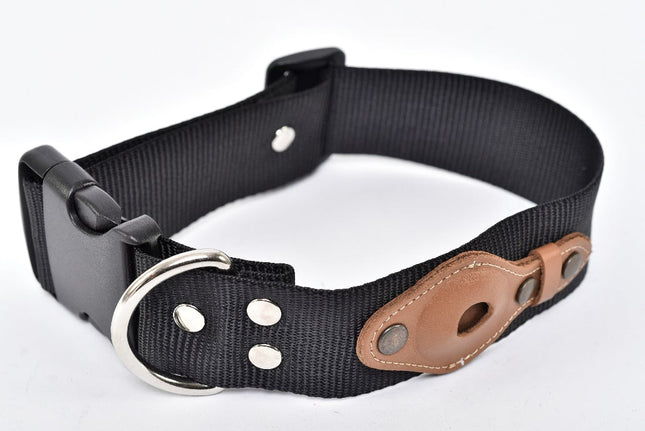 Collar para perro raza grande con compartimento para Airtag Joker - Negro MODELO #031203