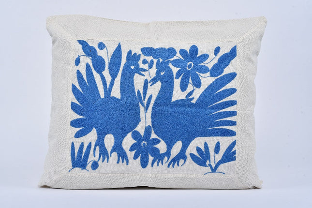 Cubre cojín bordado estilo Tenango — MODELO #040912