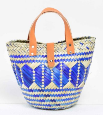 Bolsa Itabili de palma de Oaxaca con hebilla