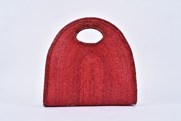 Bolsa de palma Media Luna color Rojo