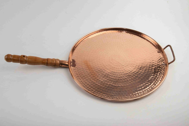Comal de cobre puro artesanal — MODELO #0205