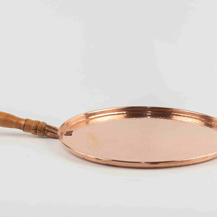 Comal de cobre puro artesanal — MODELO #0205