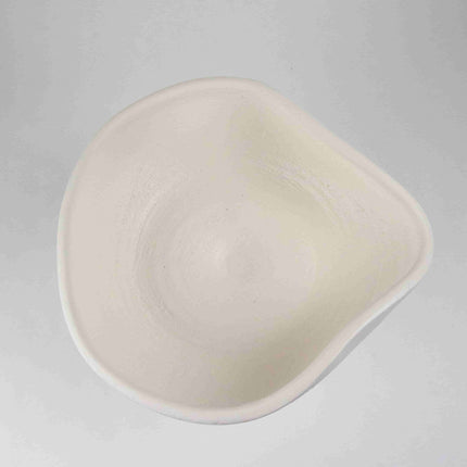 Centro de mesa decorativo de barro blanco — MODELO #0411